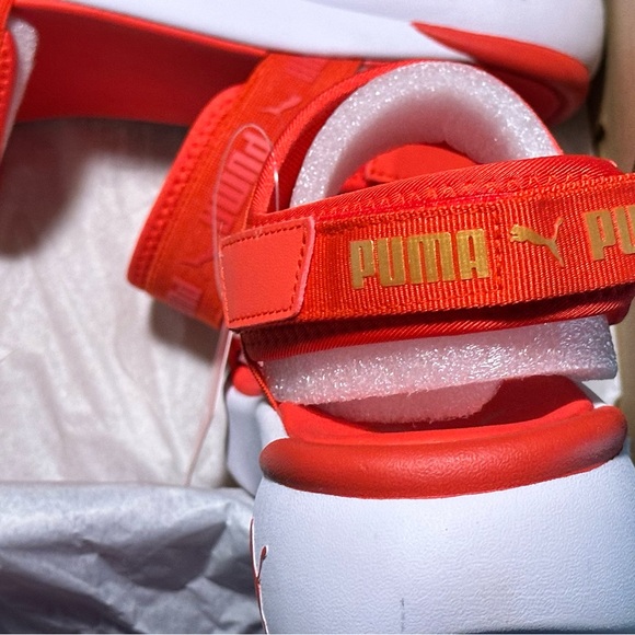 Puma Women’s Sportie Sandals - Poppy Red and White - Picture 5 of 5